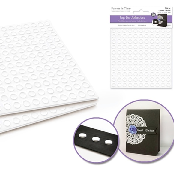 264 pcs PD102 Round Dual-Adhesive Foam Mounts 1/4" - Picture 1 of 4